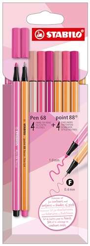 stabilo filzstifte und fineliner pen 68 point 88 shades of pink 8er pack