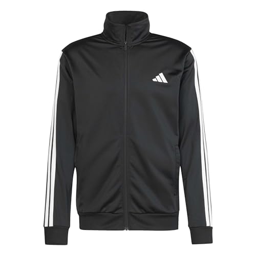 adidas Herren Trikot-Jogginganzug 3 Stripes, Schwarz, Größe S