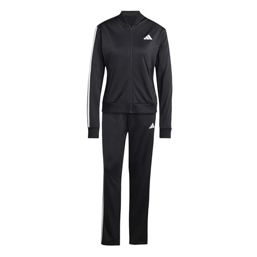 adidas essentials damen tracksuit schwarz 3-stripes xl
