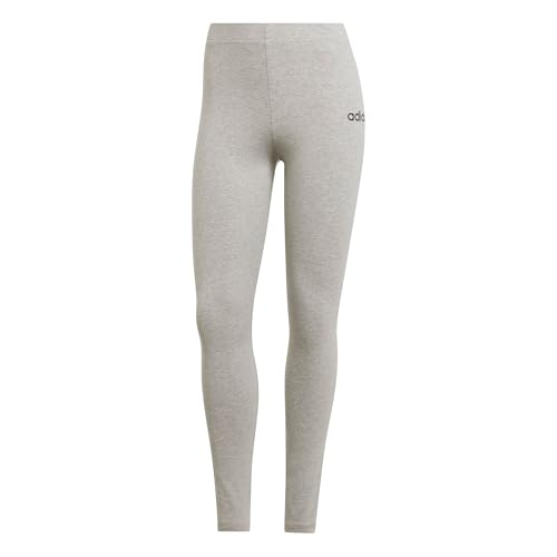 adidas leggings damen cotton essentials linear grau schwarz S