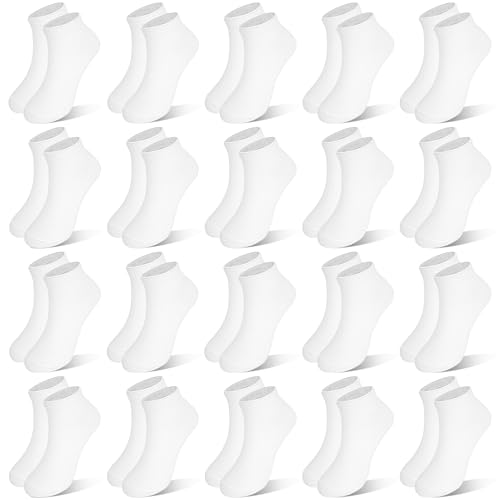 zerulets low cut sokken für kinder 1-13 jahre 20 paar unisex schwarz weiß grau