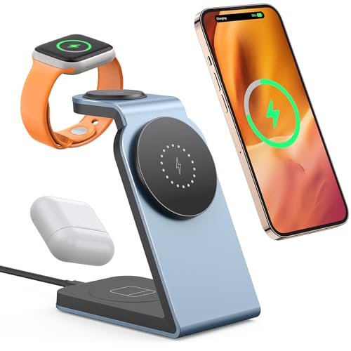 mag-safe ladestation 3 in 1 kabelloses ladegerät für apple, iPhone, airpods, apple watch