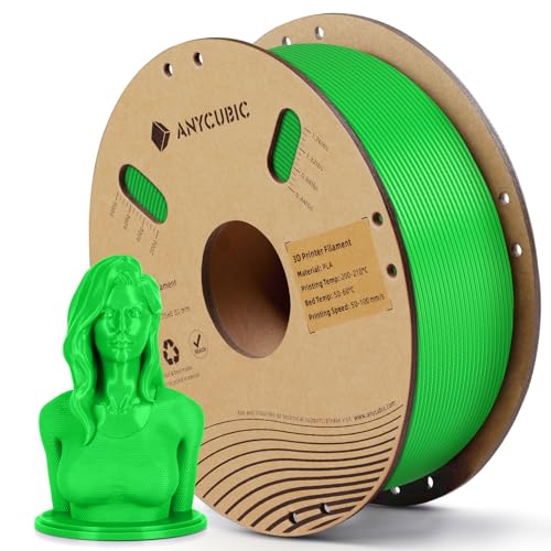 anycubic pla filament 1.75mm 1kg klassisches grün 3d druck material mit rfid