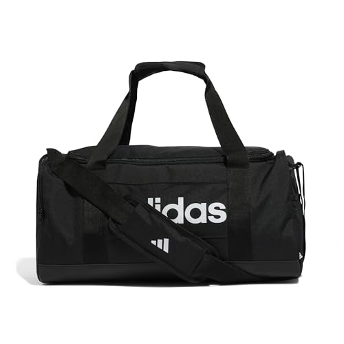 adidas duffel bag unisex essentials linear schwarz, größe s