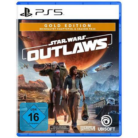 star wars outlaws gold edition mit season pass für ps5 39,99 statt 55