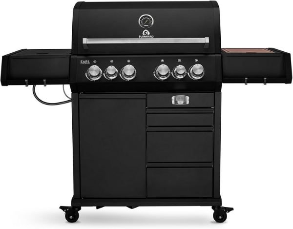 burnhard big earl black gasgrill 4-brenner inkl. heckbrenner 1.274