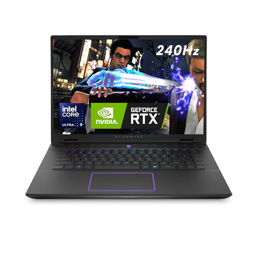 alienware m16 r2 gaming laptop, deutscher tastatur mit hintergrundbeleuchtung