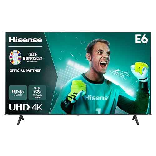 hisense 65e6nt 65 zoll 4k uhd smart tv mit hdr und dolby vision, wlan, hdmi 2.1