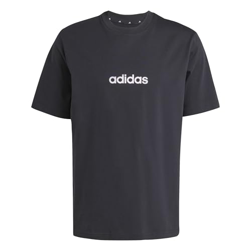 Produktbild: adidas essentials herren t-shirt single jersey schwarz-weiß gr. L