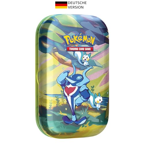 pokmon-sammelkartenspiel mini-tin-box paldea delfinator pachirisu 2 boosterpacks 1 stickerbogen