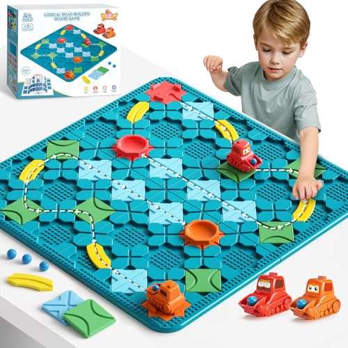 STEM brettspiele für kinder, logischer straßenbauer, puzzles für 4-8 jahre