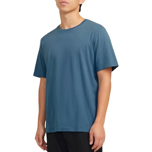 jack & jones basic t-shirt kurzarm o-neck jjeorganic schwarz