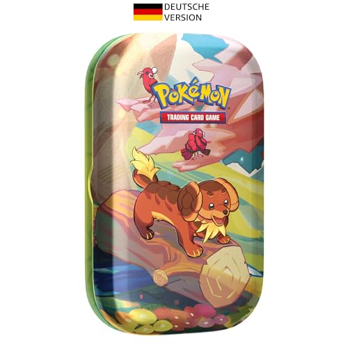 pokmon-sammelkartenspiel mini-tin-box paldea mit backel und choreogel, 2 boosterpacks, 1 stickerbogen