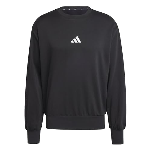 adidas essentials fleece sweatshirt herren schwarz weiß xl