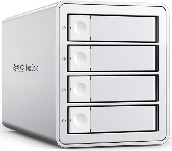 orico festplattengehäuse daisy-chain 4-bay für hdd und ssd 155,99 (statt 260)
