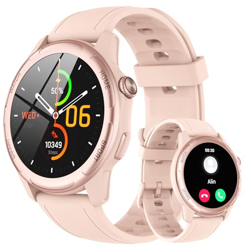 gerpeng smartwatch damen mit bluetooth, 1,32" touch screen, ip68 wasserdicht, fitness tracker, herzfrequenz, schrittzähler, schlafmonitor