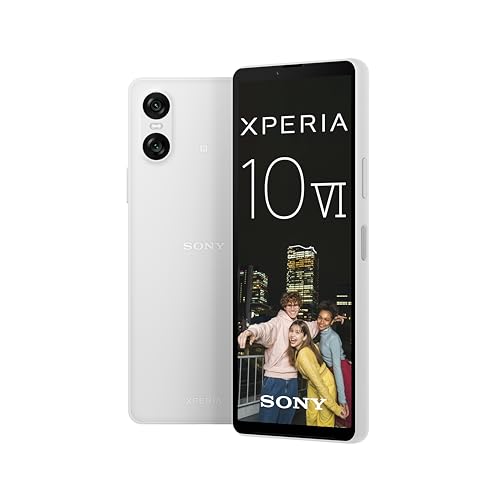 sony xperia 10 vi, 6,1 zoll oled, 5000 mah akku, dual sim, android 14, weiß