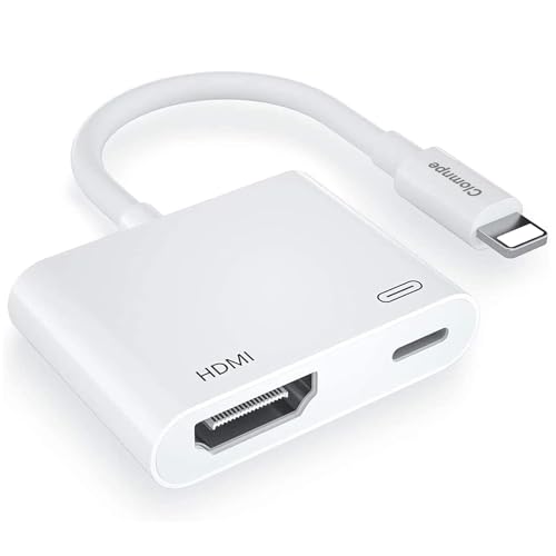 clomnpe lightning auf hdmi adapter, 1080p video & audio sync für iPhone iPad