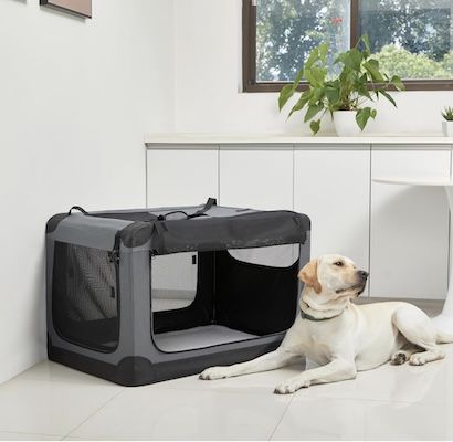 amazon basics reisezwinger faltbar tragbar größe l für hunde 45,80 euro