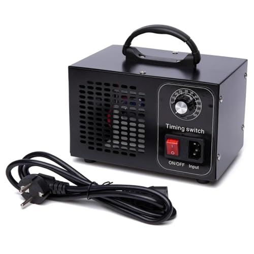 ozone generator 60000 mg/h ozone device für auto und zuhause mit 60 min timer, schwarz