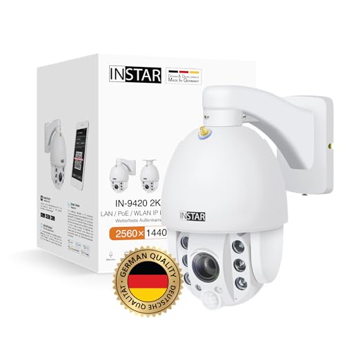 instar in-9420 2k+ überwachungskamera ip kamera mit wlan, poe, audio, ptz, ai