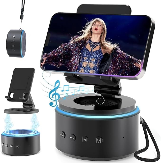 geschenke für männer bluetooth lautsprecher mit handyständer lustige musikbox gadget