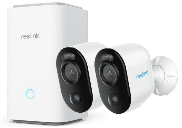 reolink argus 3e 2k überwachungskamera 2x set mit home hub für 159,99