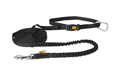 Produktbild: Dingo Laufgürtel verstellbar 6m mit Stoßdämpfer, großer Karabiner, Kunststoffschnalle