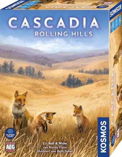 kosmos cascadia rolling hills, würfelspiel für 2-4 spieler, gesellschaftsspiel