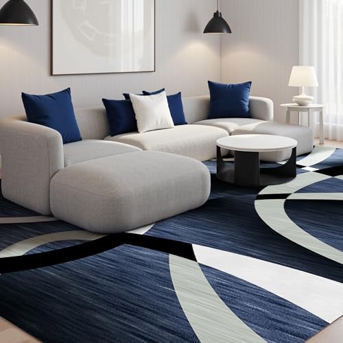hawthyhome kurzflor teppich waschbar 240x300cm modern 3d muster antirutsch weich