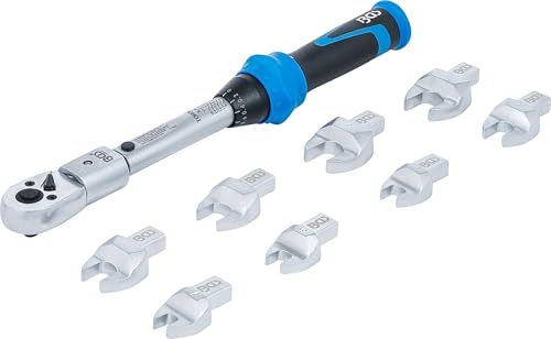 Produktbild: Drehmomentschlüssel-Satz BGS 7192, 6-30 Nm, 10-tlg., 9 x 12 mm Einsteckwerkzeuge