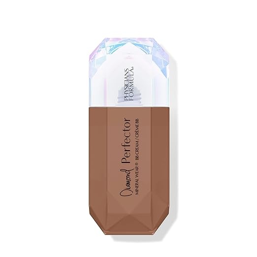 physicians formula bb cream mineral wear mit diamantextrakt, getönt, leicht, tief bis reich