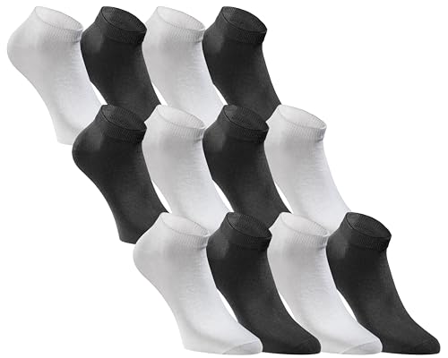 jack & jones sneaker socken 12er set baumwolle schwarz-weiß größe 39-42