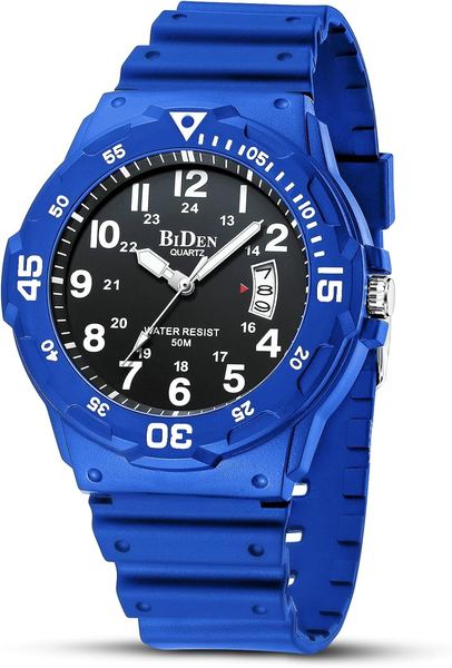 Herren Armbanduhr Wasserdicht Analoge Quarzuhr mit Datum Sport Uhr