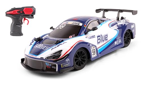 mclaren 720s gt3 ferngesteuertes auto blau 1/24 rc prestige kinder ab 6 jahren