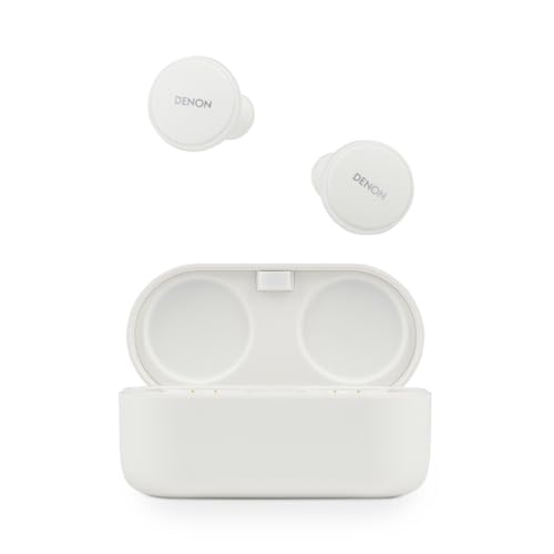 denon perL pro true wireless kopfhörer mit mikrofonen, weiß