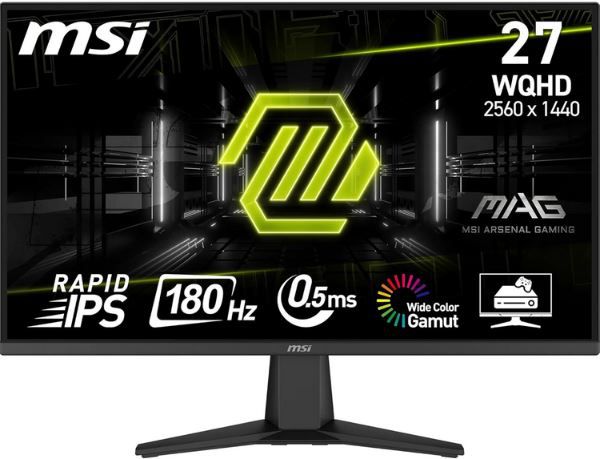 msi mag 275qf 27 zoll wqhd gaming monitor 180hz 0,5ms für 169,99 euro