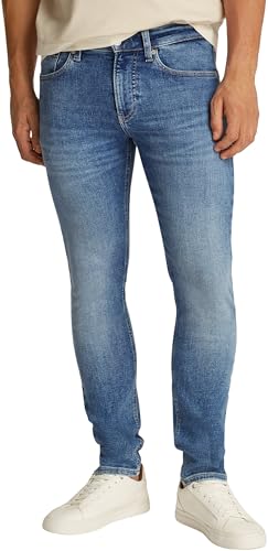 calvin klein herren skinny fit jeans hose blau denim light 36W/28L