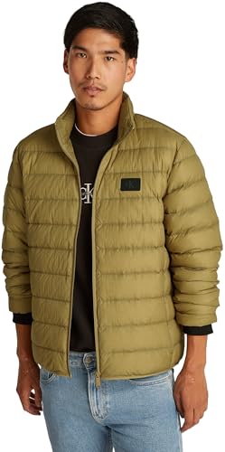 calvin klein steppjacke herren leicht down jacket grün gothic olive m