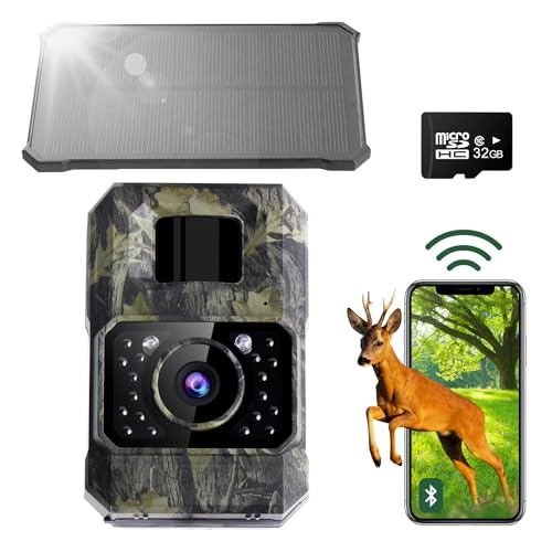 assark wildkamera mit wlan bluetooth und app, 48mp 30fps mit bewegungsmelder