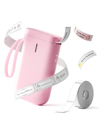 etikettendrucker niimbot mini d11 bluetooth etikettiergerät rosa für zuhause büro schule