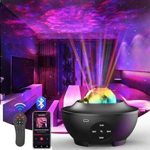 star projector, galaxy light projector mit bluetooth-speaker, nachtlicht für kinder und erwachsene