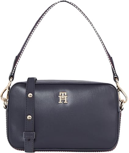 tommy hilfiger damen henkeltasche klein blau, distinct camera bag, einheitsgröße