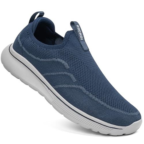 odckoi slip on sneakers herren, atmungsaktive freizeitschuhe, leichte sport-schuhe, mesh turnschuhe