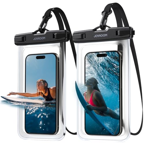 wasserdichte handyhülle 2 stück für smartphone ipx8, joyroom unterwasser tasche