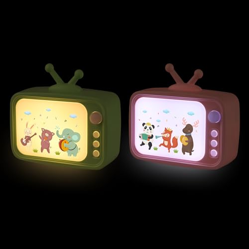 wetry nachtlicht steckdose kinder 2er set mit schalter kawaii tiere motiv für babyzimmer