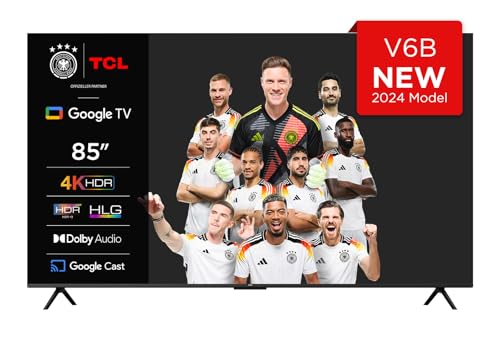 Entdecken Sie den TCL 85V6B 85 Zoll 4K Ultra HD Smart TV mit HDR10+ und Dolby Vision. Genießen Sie atemberaubende Bildqualität und Sprachsteuerung!