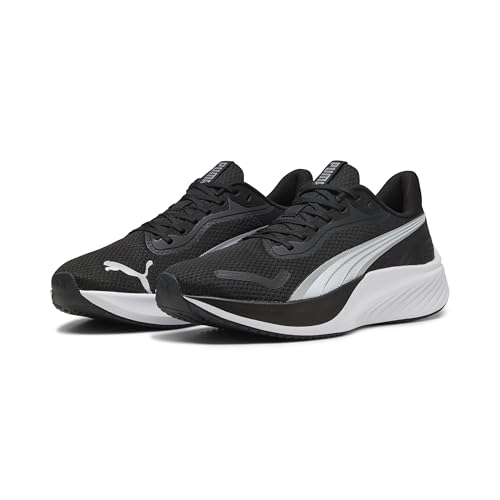 puma pounce lite unisex straßen-laufschuh schwarz-weiß