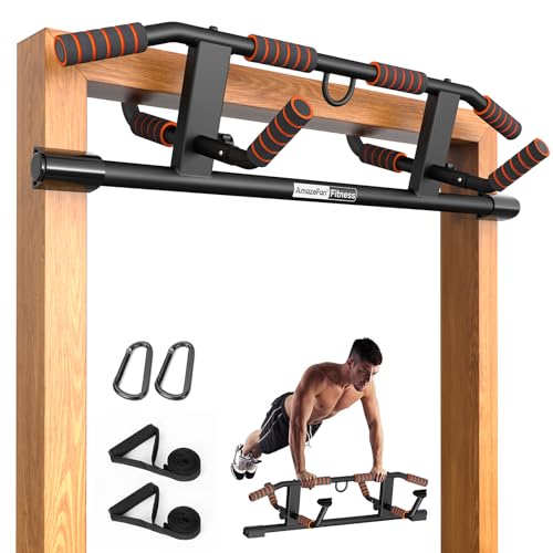 pull-up bar amazeFan 2024 mit sling trainer für türrahmen, vielseitige grips