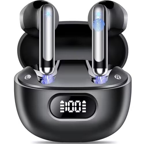 tukio bluetooth kopfhörer kabellos in ear 5.3 mit 4 hd mics 40 std akku ip7 wasserdicht